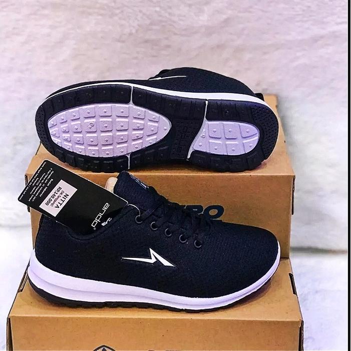 Homyped - Sepatu sekolah ando Nitta 33-43 Tali HITAM PUTIH/HITAM HITAM terbaru sepatu anak perempuan