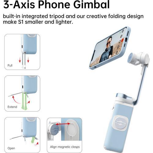 PowerVision S1 3 Axis Handheld Gimbal Stabilizer HP Power Vision S 1