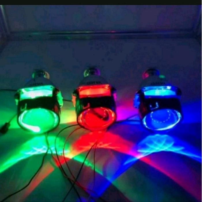 PROJECTOR BILED LAMPU LED BILED 2.5 inci 3WAT P30 PRO BLUE LENSA 55 WATT LUMINOUS FLUX 12000LM