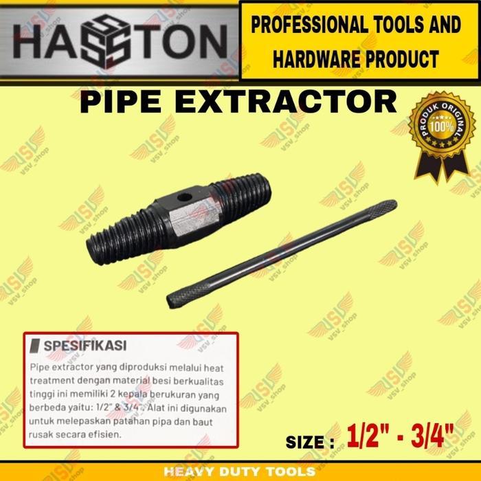 "New" HASSTON alat Pembuka Drat patah Tap Kran Air Patah Dalam Pipe Extractor