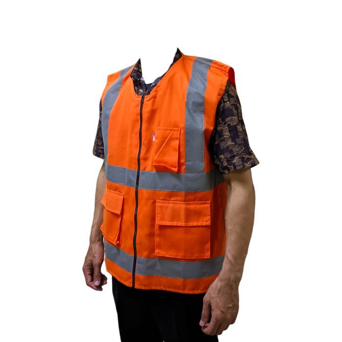 Rompi proyek safety K3 - Rompi safety Drill Hijau