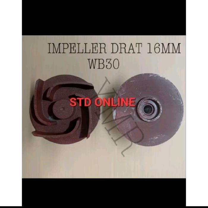 Stok Baru WB 30 KIPAS IMPELER POMPA AIR 3 INCH DRAT 16MM MODEL HONDA