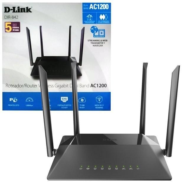 DLINK D-LINK ROUTER WIRELESS DIR-842 AC1200 MU-MIMO WIFI ROUTER DUAL BAND 4X GIGABIT