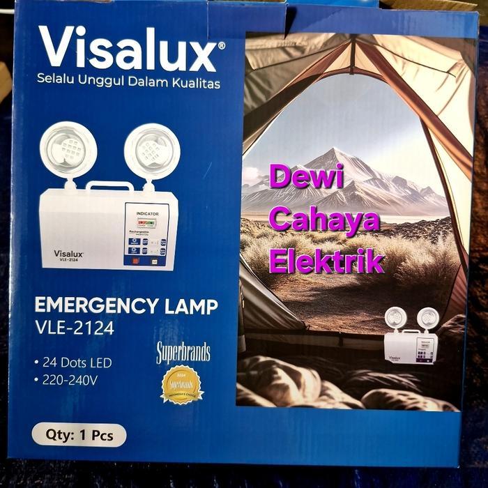 Visalux LED Emergency Lamp VLE-2124 - Lampu emergency Mata Kucing - Lampu Darurat - Lampu Listrik