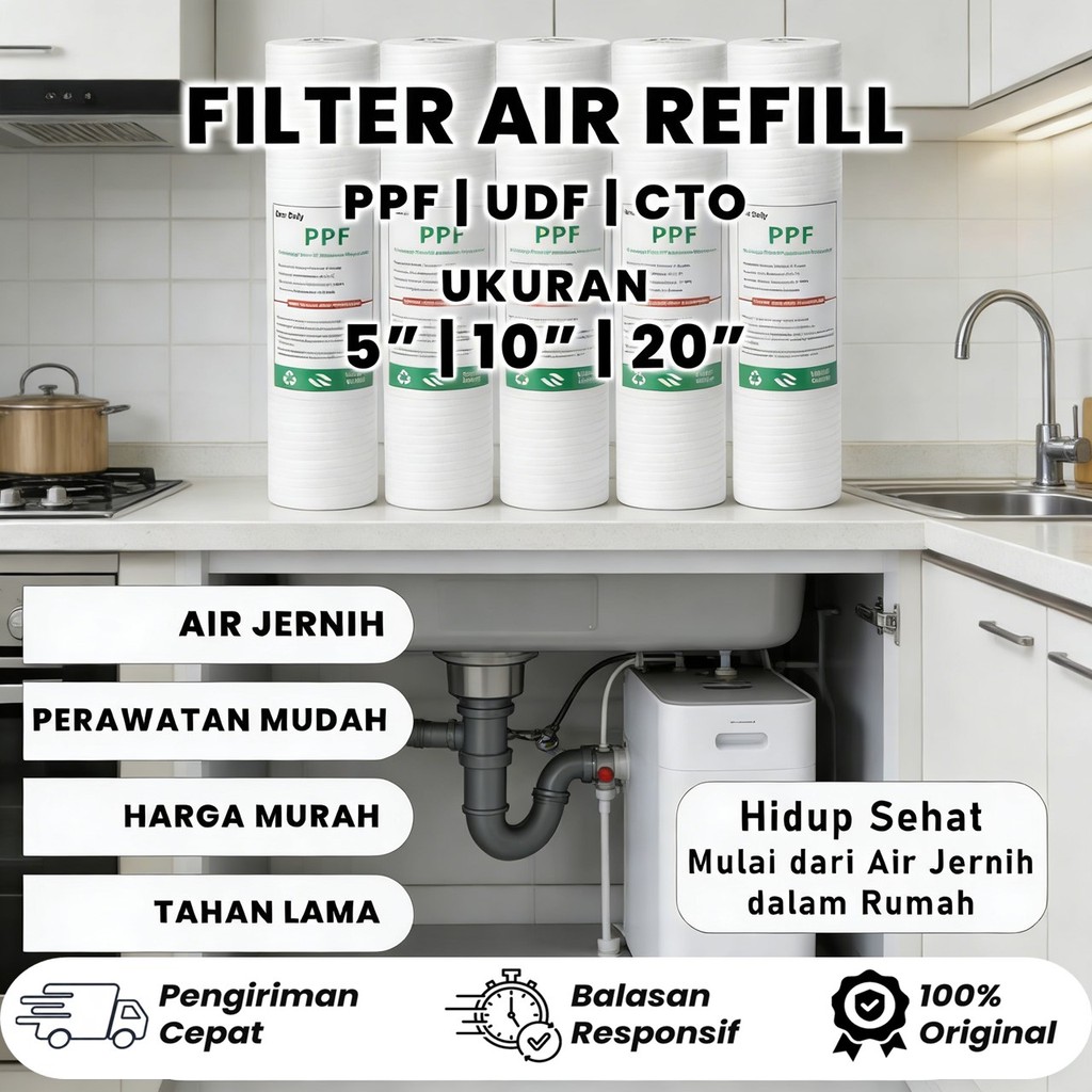 CATRIDGE FILTER AIR / NANO FILTER / SEDIMEN FILTER AIR NANO FILTER 10" / CATRIDGE FILTER AIR 10" / N
