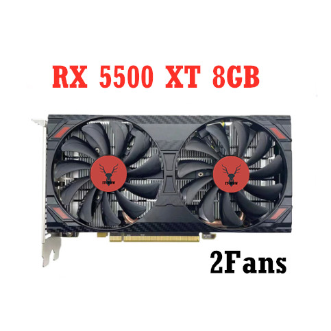 RX 5500 XT 8G 128Bit GDDR6 Graphics Cards For RX5000 Series Cards RX5500XT DisplayPort Placa