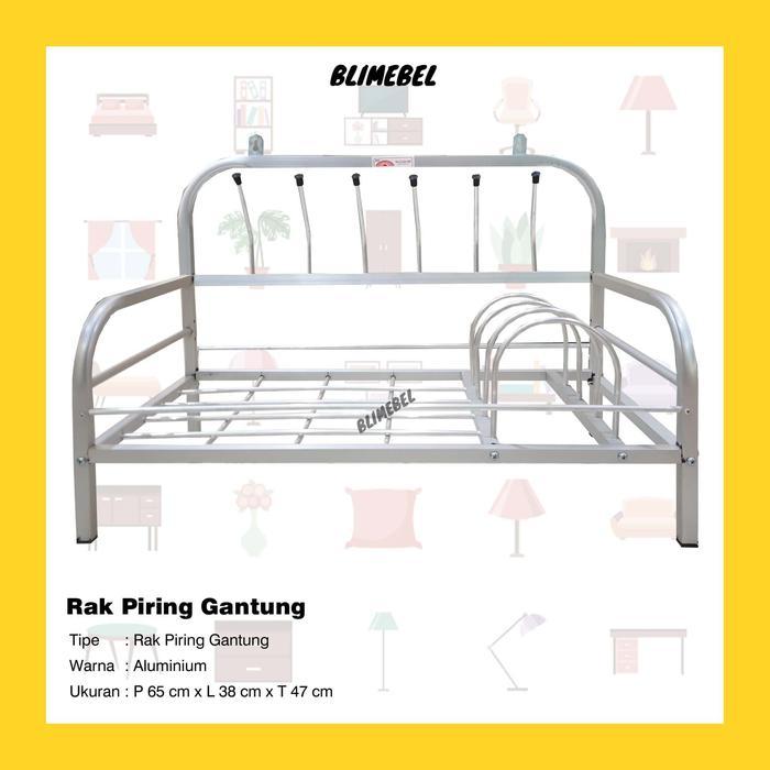 Rak Piring Gantung Aluminium / Rak Dapur Gantung Almini