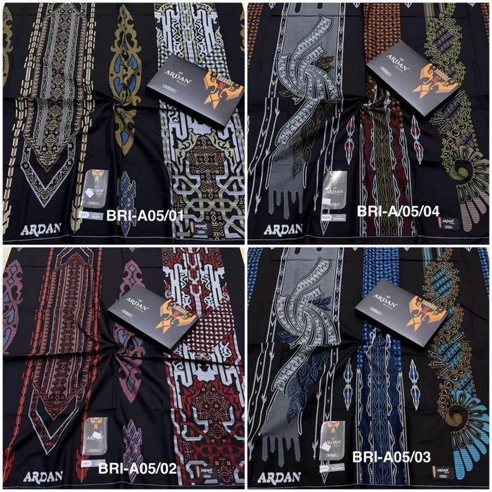 Premium Ardan Sarung Ardan Family Brilliant Gold Silver Motif Printing Songket Kombinasi Elegan
