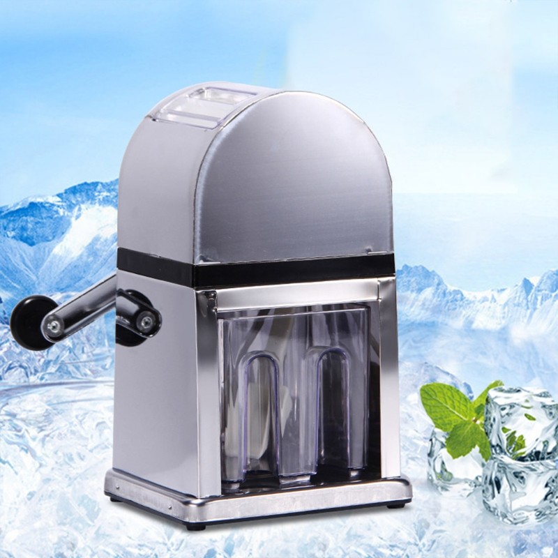 Mesin Es Serut Tangan Multifungsi Penghancur Es Manual Rumah Perajang Es Alat Blender Es Bar Dapur N