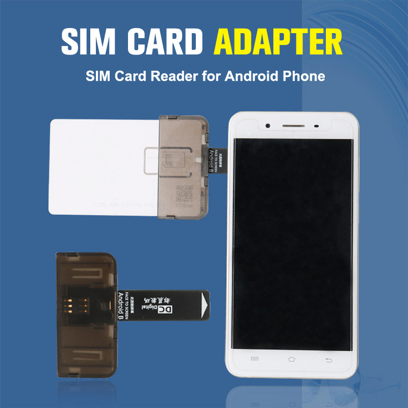 1Pc SIM Card Adapter SIM Card Reader Mini SIM Nano for Android phone(Plug And Play) Moble Phone