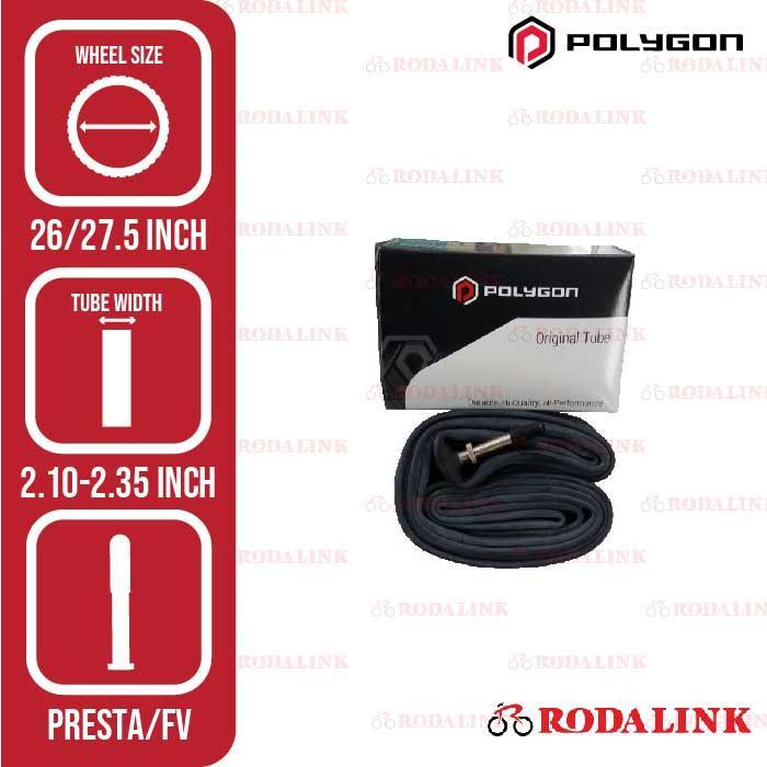 Stok Baru Polygon Ban Dalam Sepeda 26X2.125-2.35/27.5 X 2.10-2.25 FV36