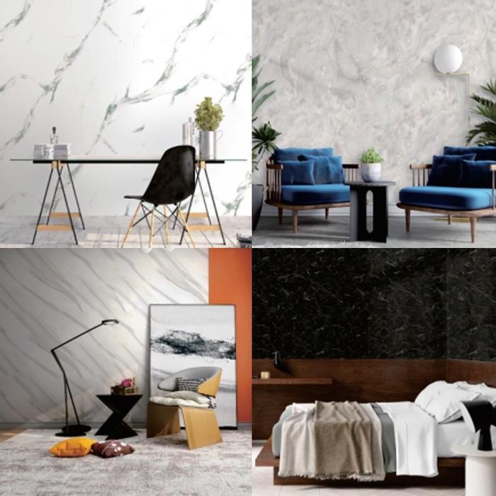 10pcs Lantai Marmer Vinil (30X30 Cm)/Stiker Vinil Lantai Marmer Granit/Stiker Lantai Vinil Lapisan