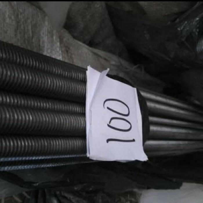 Promo asdrat besi hitam m10 x 1 meter drat 1.5 long drat besi hitam