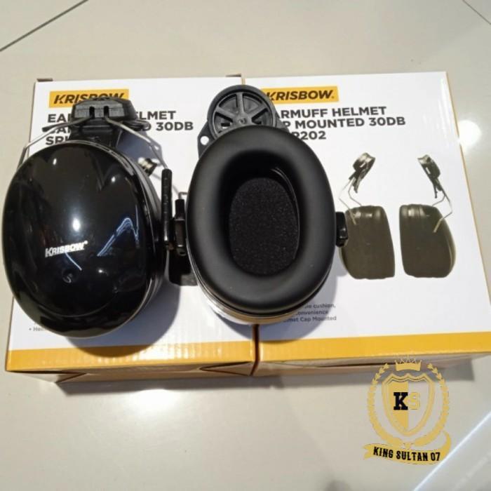 KRISBOW EARMUFF SAFETY HELMET CAP MOUNTED 30 DB PENUTUP TELINGA