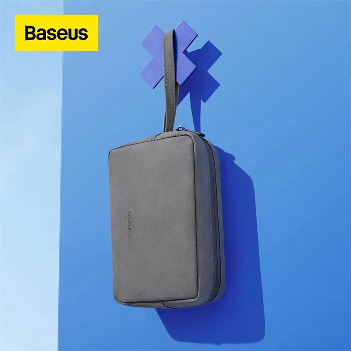 BASEUS PORTABLE TRAVEL STORAGE BAG USB GADGET CABLE ORGANIZER BAG L