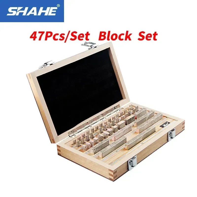 BARU Shahe 47Pcs/Set 1 Grade 0 Grade Block Gauge Caliper Inspection Block Gauge
