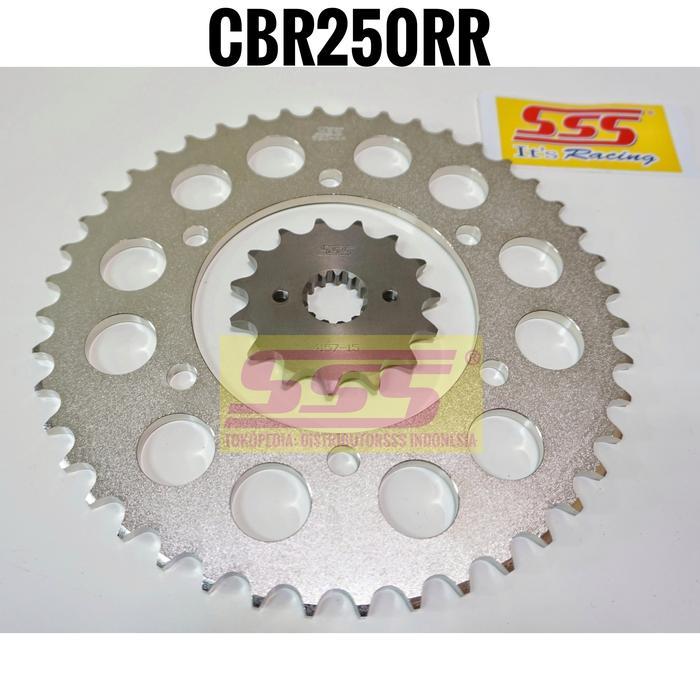 Gearset Sss 520 Honda Cbr250Rr Gir Baja Rantai Gold Sss / Regina Girset Gir Set Gear Set