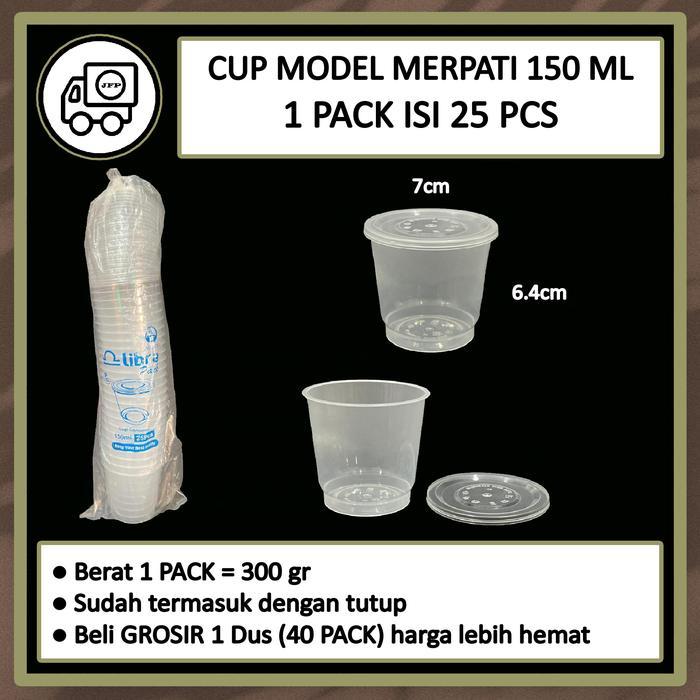Cup Merpati Puding 150 ml Gelas Puding Agar 150 ml