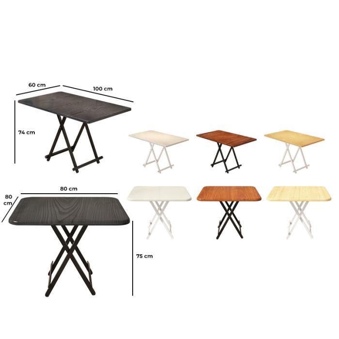 Meja Lipat Portable/ Meja Makan portable/ Meja Lipat Besi/ Meja Kayu