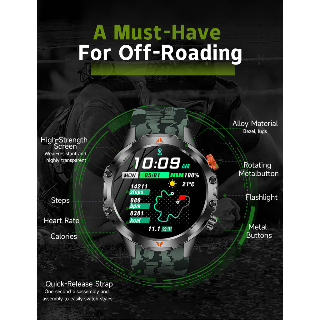 for ZTE Nubia RedMagic 11 Pro+ Nubia Z80 Ultra Smart Watch Sports Meter Step Measurement Heart Rate