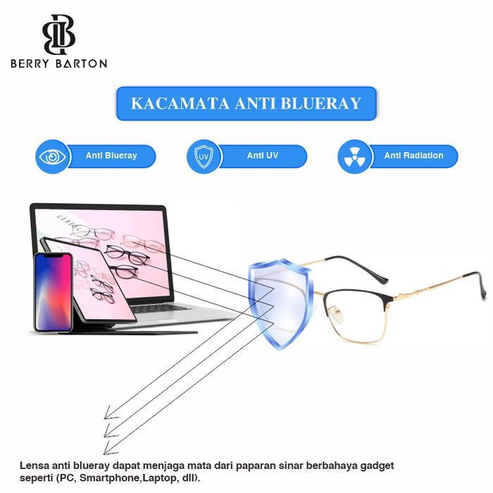 Berrybarton Kacamata Komputer Anti Radiasi Blueray Photocromic 101902