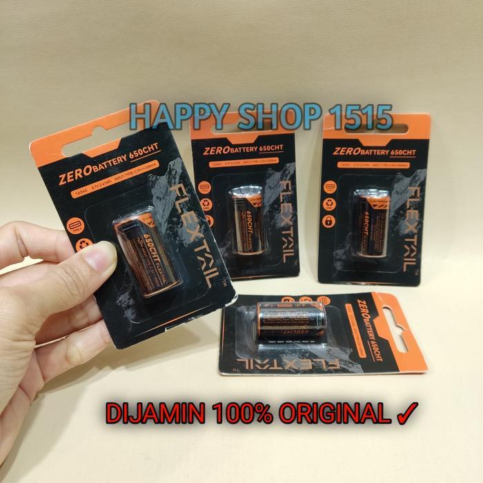 FLEXTAIL ZERO BATTERY 650 CHT , CR123A , CR 123 , CR 123A, High-Performance RCR123A Rechargeable