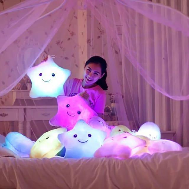 Miniso Toys - Boneka Bantal Bintang Tidur Nyala Led