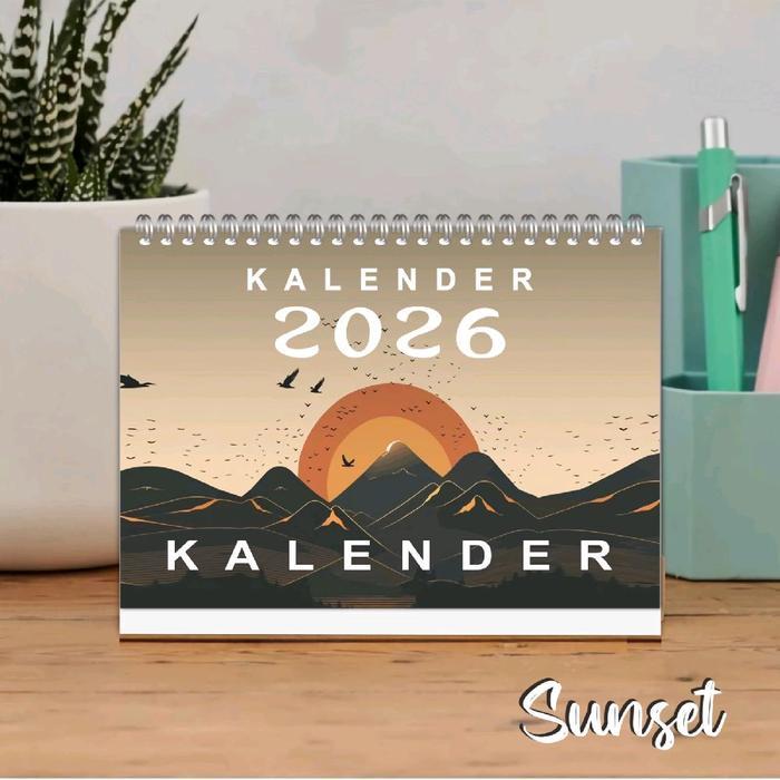 "New" KALENDER MEJA A5 2026 / KALENDER MEJA AESTHETIC/ KALENDER MEJA UKURAN A5 2026/ KALENDER A5