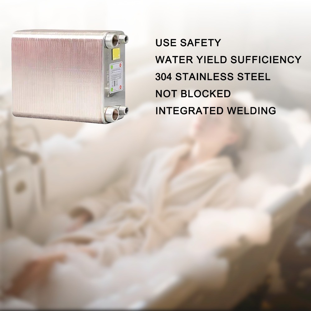 Heat Exchanger 100/120 Plates Brazed Plate Heat Exchanger, Beer Wort Chiller for Hydronic Heating