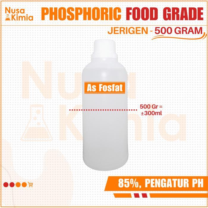 JTTOP" PHOSPHORIC ACID / ASAM FOSFAT FOOD GRADE 85% 500 GRAM