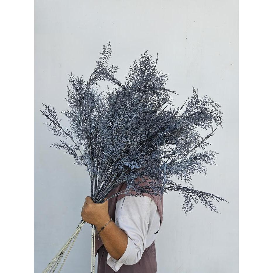 Daun Cemara Asparagus Artificial Smoke Bush Hiasan Kamar Tidur Ruang Tamu