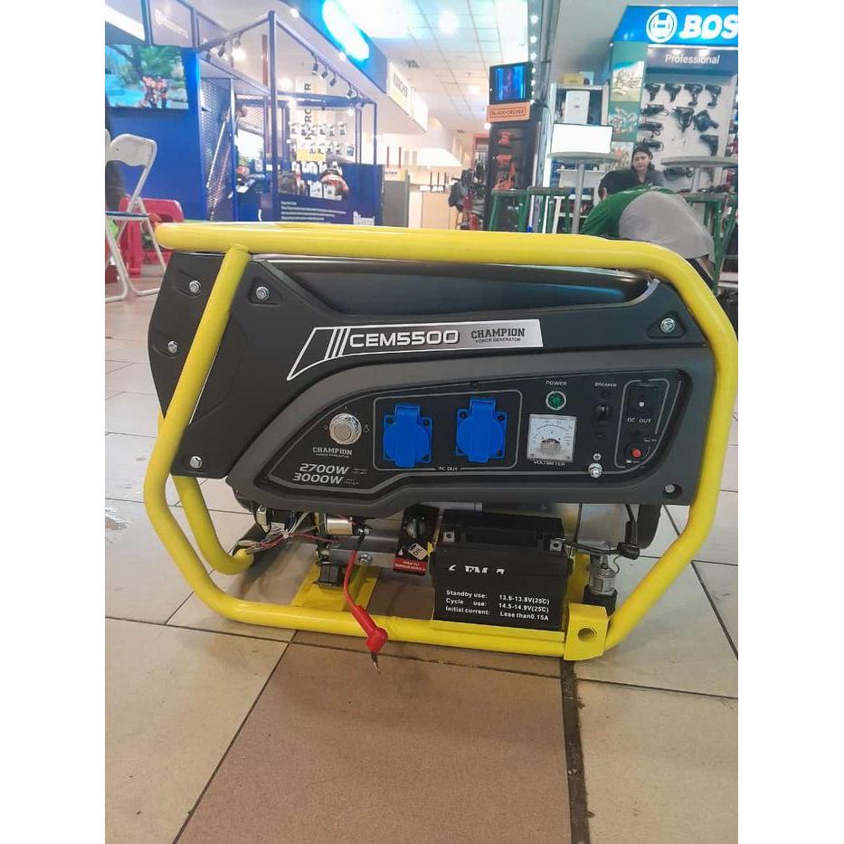 Genset Open 3000 Watt Champion CEM 5500 Full Tembaga