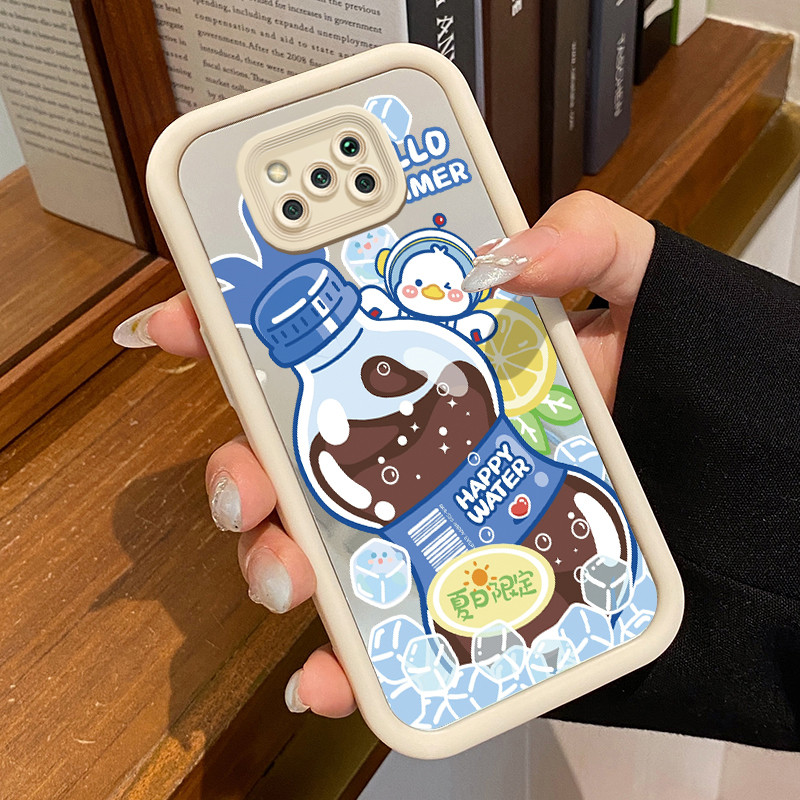 Casing Hp Untuk Xiaomi Poco X3 X3 Pro X3 NFC Case Casing Lukisan Cola Pola Kasus cermin tangga Kasus