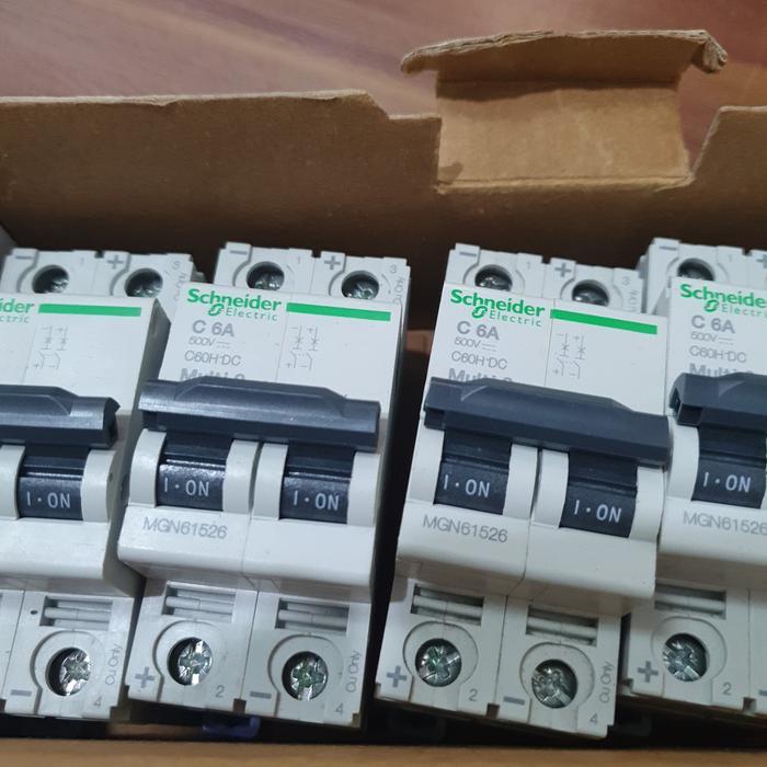 mcb dc 2p 6a c60h-dc Schneider