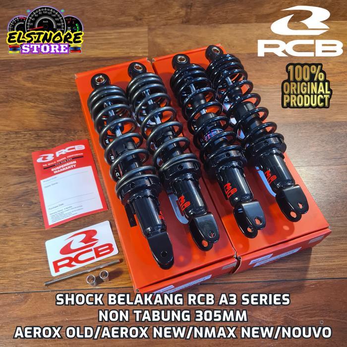 Shock Belakang Rcb A3 Series Non Tabung 305Mm Aerox/Nmax New 2020/Nouvo Original Racing Boy