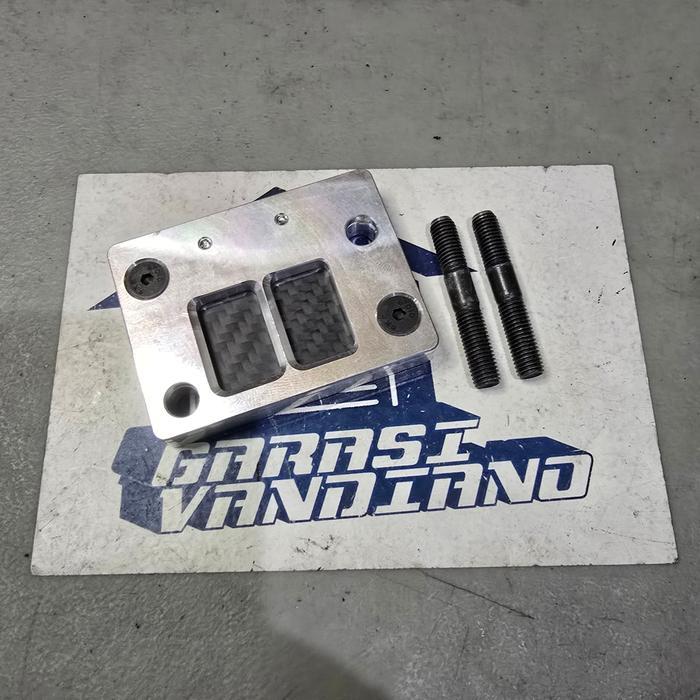 Rumah Intake Membran Tempel Karbu Karburator Standar Vespa Largeframe Bahan Cnc Model Mrp
