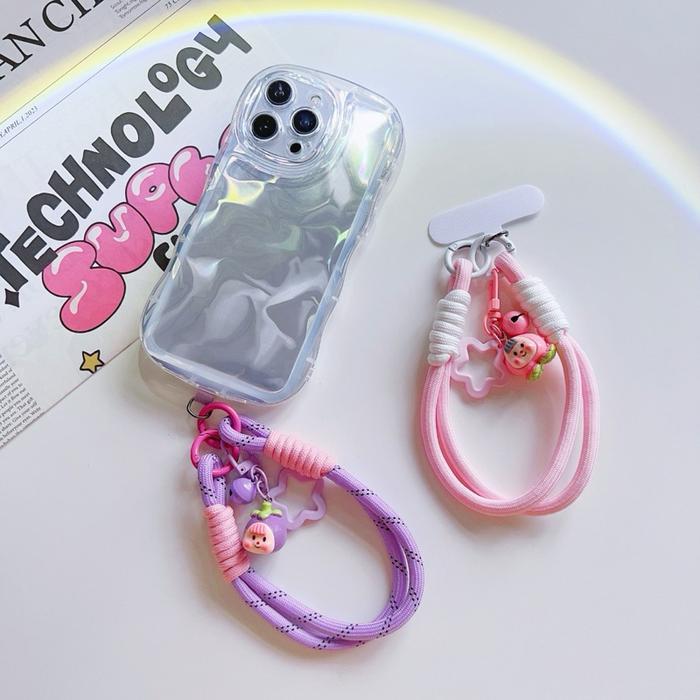 [NEW] R-JUST LANYARD NEW DESIGN PREMIUM PASTEL COLOR TALI GANTUNGAN HP PENDEK TEBAL PREMIUM STRAP HP