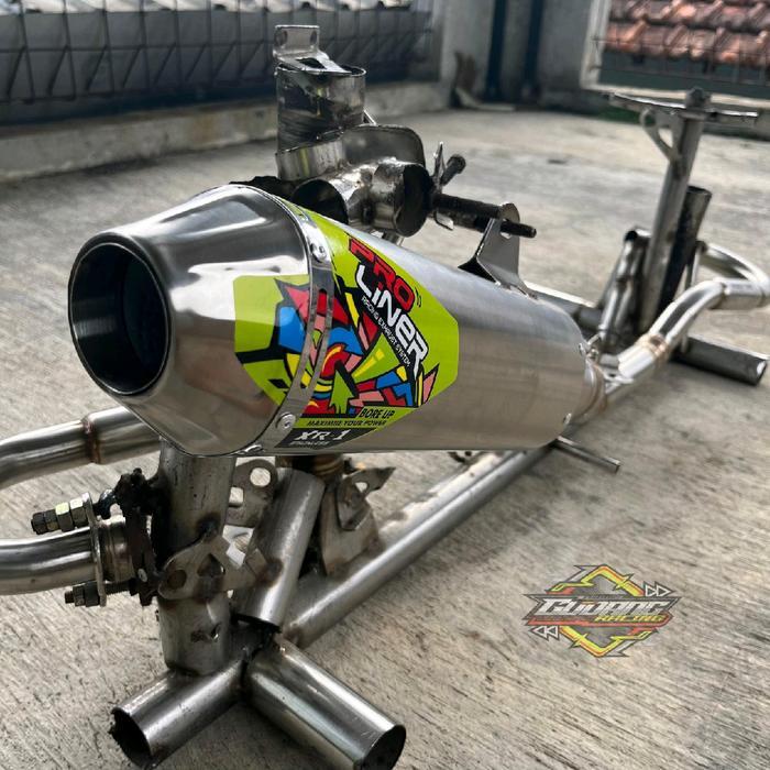 Knalpot Klx Crf Wr Dtracker Pro Liner Xr-1 Bore Up Stainless