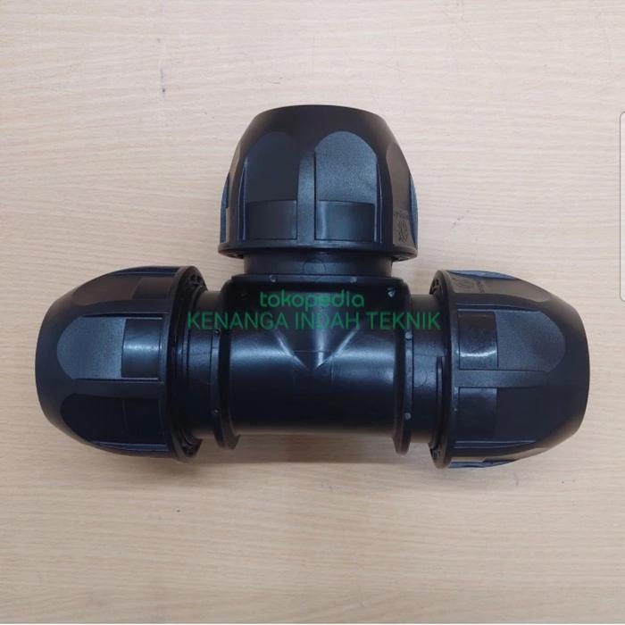 Ready Equal Tee HDPE 63mm 2" inch / Fitting Tee Pipa HDPE 2" inch