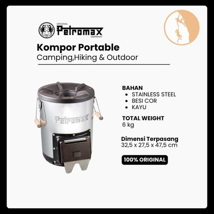 Kompor Outdoor Camping Portable - Petromax Rocket Stove Rf33