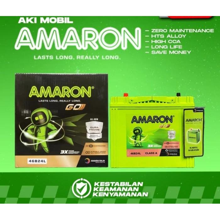 Aki Mobil Kering Ns60L 46B24L Accu Mobil Suzuki Xl7, Sx4, Baleno Accu Kering 12V/45Ah Merk Amaron