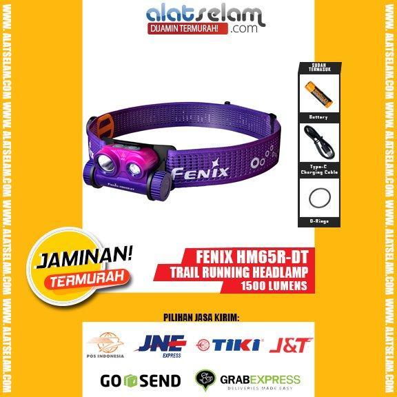 Fenix HM65R-DT Trail Running Headlamp / Senter Kepala / Senter Hiking / Senter Helm / Senter