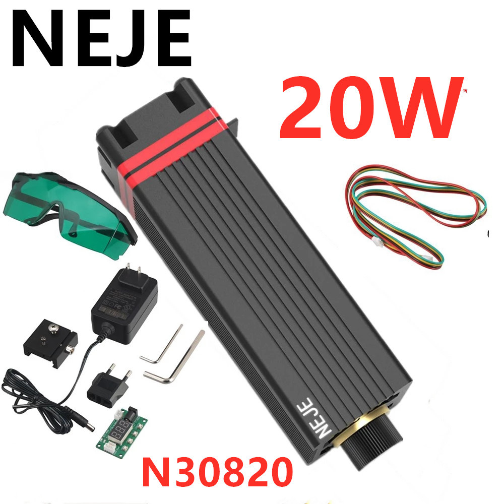 500MW 7W10W 20W Modul Pemotongan Laser Kepala Ukiran Laser Kepala Laser Biru 450nm untuk Mesin Pemot