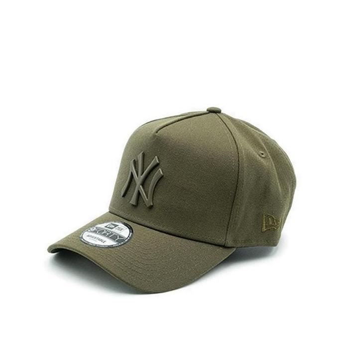 New era mlb New york yankees metal logo olive aframe cap