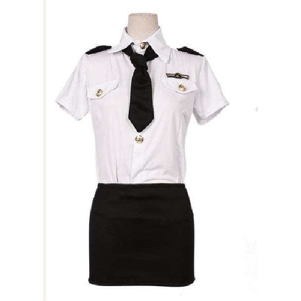 Lingerie Set Kostum Cosplay Seragam Polisi Pramugari Sexy A258
