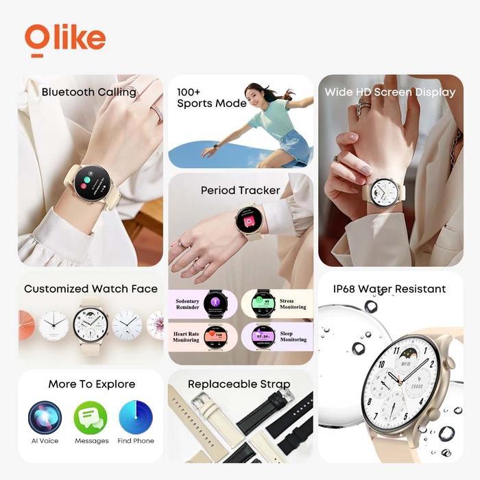 Smartwatch Olike Fw2 - Olike Jam Tangan Smartwatch Fw2 Bluetooth Call Promo