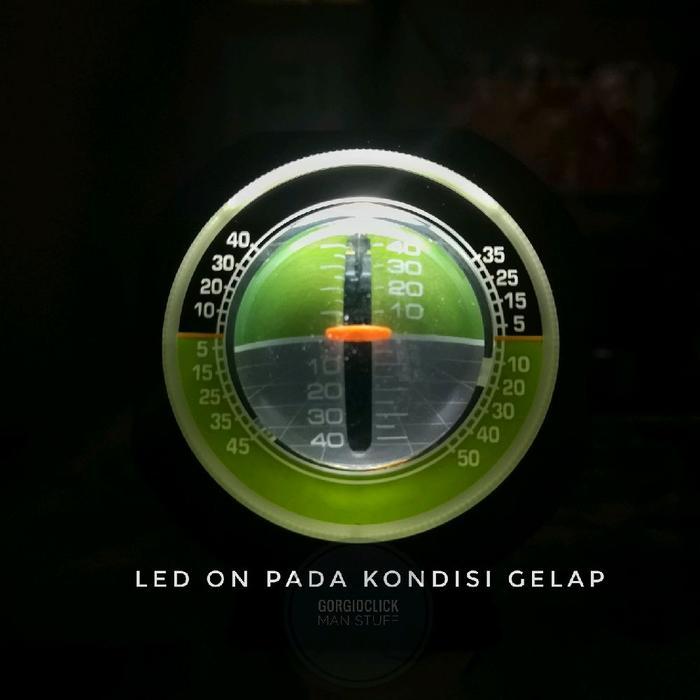 Car Inclinometer Mobil dengan Back-Light LED