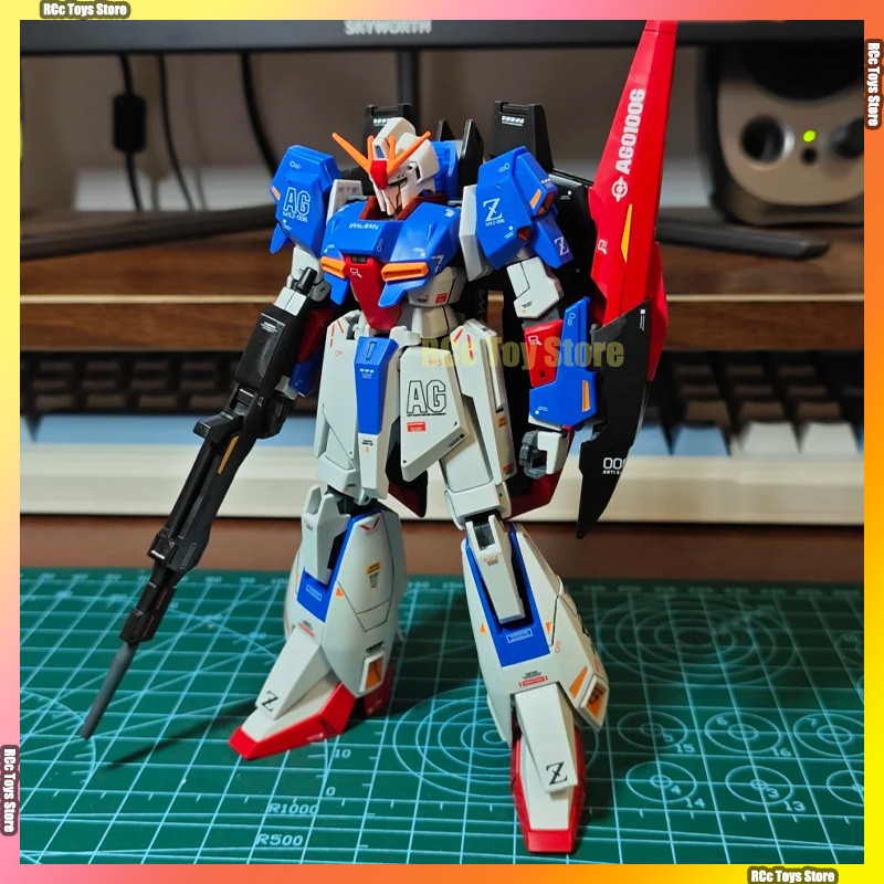 JMS Model HG 1/144 MSZ-006 Zeta Robot Figurine Assembly Action Figure Plastic Model Kit Hobby Toy