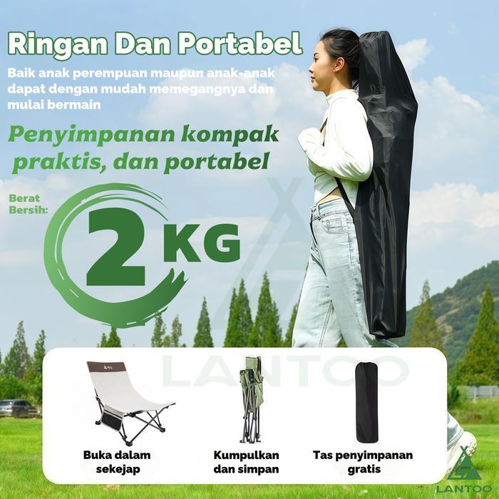 LANTOO Kursi Lipat Outdoor Kursi Lipat Outdoor Portabel Kursi Lipat Pantai Lipat Portable Siang