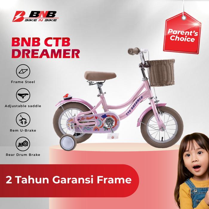 BIKENBIKE - NEW SEPEDA ANAK PEREMPUAN USIA 3 - 9 TAHUN CTB DREAMER UKURAN 12 16 18 INCH
